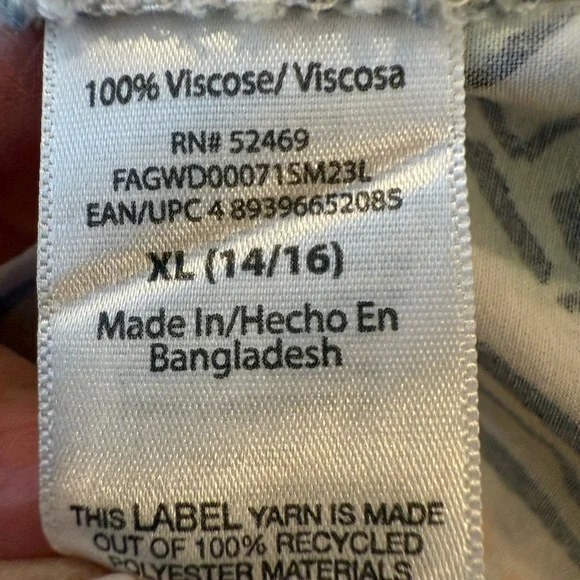 Free Assembly Leaf Print Dress/juniors XL - Picture 10 of 10